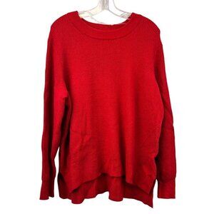 Daily Thread Womens Tight Knit Pullover Sweater Red Size Large New